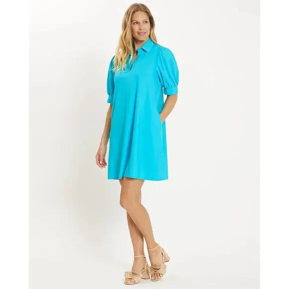 JUDE CONNALLY EMERSON DRESS - AQUA NWT SIZE S - Picture 2 of 11